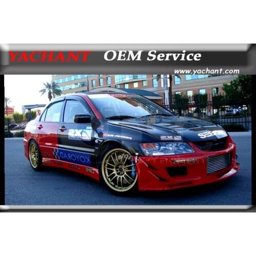 Car-Styling Carbon Fiber Front Fender Fit For 2001-2007 Mitsubishi Lancer Evolution EVO 7-9 Z Speed Style +10mm Front Fender