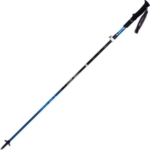 Trekking poles carbon ultra-portable multi-purpose Z folding trekking pole alpenstock outdoor sports