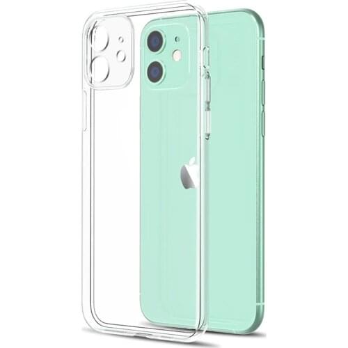 Lens Protection Clear Phone Case For iPhone 11 X Xr Xs Max Case 12 11 Pro Max 8 7 6s Plus 5 SE XR Case Silicone Soft Back Cover