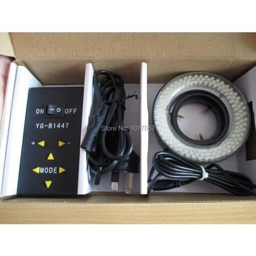 Scientific Mounting 60mm,LED144 Microscope LED ring light/microscope illuminator ,Dimmer quadruple
