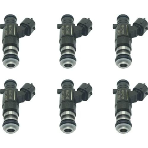 6pcs Fuel Injectors 16600-AE060 16600ae060 FBJC101 for Nissan VQ35DE for 3.5 V6 4.5 V8 2002-2004 MAXIMA ALTIMA