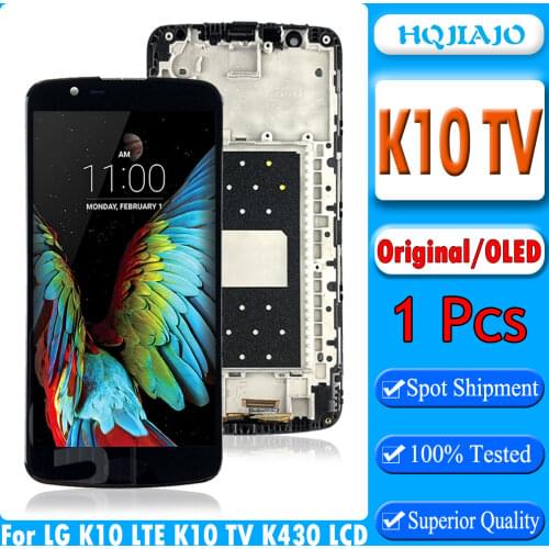 LCD For LG K10 LTE K420N K430 K430DS K410 K425 LCD Display Touch Screen Digitizer For LG K10TV K430TV With Frame