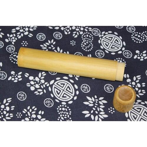 1PC Bamboo Tea Caddy Kung Fu Tea Set Tea Canister Spice Box Storage Wood Bottle Seal Cover Mason Jar Traveling Canister LC 109