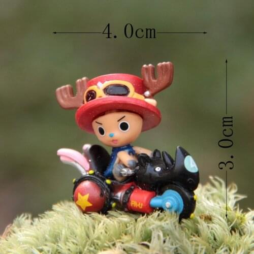 1pcs Action Figure random Chopper motorcycle shrimp car 3-4cm PVC DIY microscopic bonsai garden ornaments decoration Model Anime