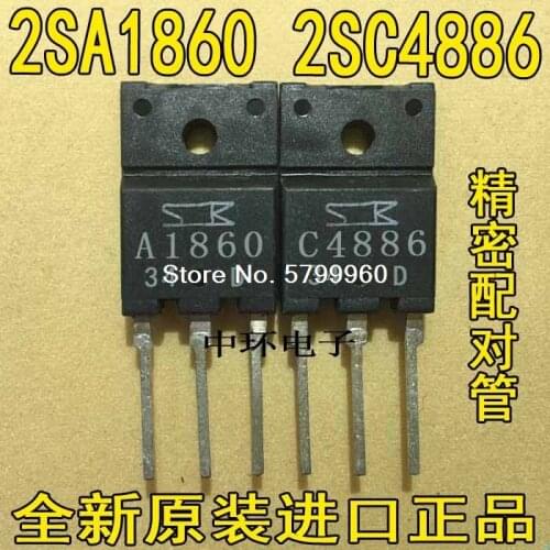 10pcs/lot 2SA1860 5PCS + 2SC4886 5PCS A1860 C4886 transistor