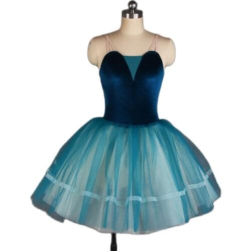 Adult Girls Ballet Dance Tutu Costumes Velvet Bodice Leotard Dress Romantic Tutu Skirts Puffy Ballerina Skirt for Teens 21252