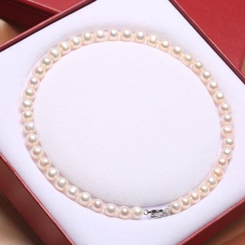 BaroqueOnly 100% Natural Freshwater Pearl choker Necklace Jewelry 40-45cm 925 Sterling sliver extension chain free ship NAS