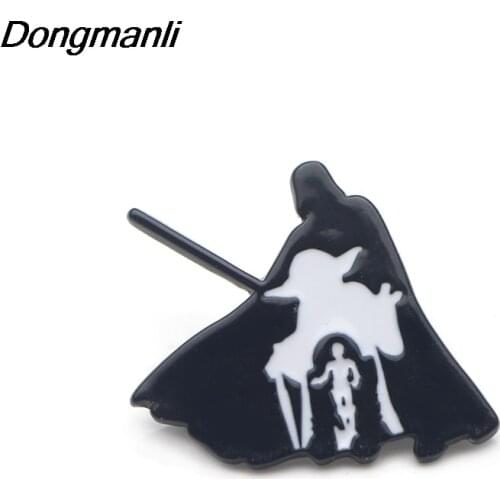 P3414 Dongmanli Cool Metal Enamel Pins and Brooches for Women Men Lapel Pin Backpack Bags Badge Kids Gifts