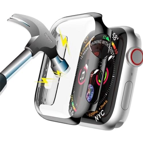 Cover For Apple Watch 6 case 44mm 40mm iwatch 42mm 38mm PC screen Protective bumper accessories for iwatch series 6 5 4 3 2 44mm