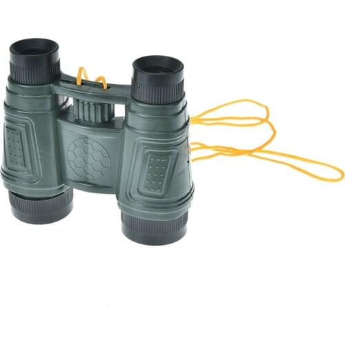 Childrens 10*8 Magnification Toy Binocular Telescope + Neck Tie Strap Outdoor Toy Outdoor Games Speelgoed Compact