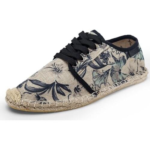 Womens Shoes Spring Espadrilles 2019 Canvas Shoes Breathable Lady Loafers Slip On Solid Linen Fisherman Flat Shoes