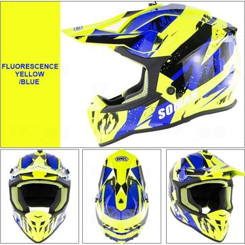 Professional Racing Motocross Casque hors route Casque Moto Capacete Moto Casco Off-road Cartoon Children Motorcycle Helmet ECE