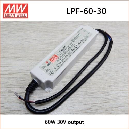 MEAN WELL LPF-60-30 30V 2A meanwell LPF-60 30V 60W Single Output LED Switching Power Supply