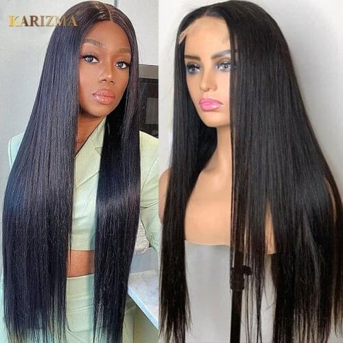 13X4 Straight Lace Front Wig Human Hair Wigs Brazilian Human Hair Lace Frontal Wigs 180% Density Transparent Lace Wigs For Women