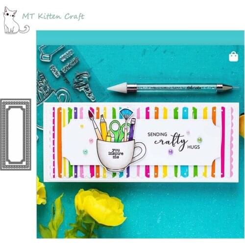 MT Craft Metal Cutting Dies Rectangle frame border Scrapbook Photo Album Decorative Embossing Stencil Paper Card Crafts Die Cut