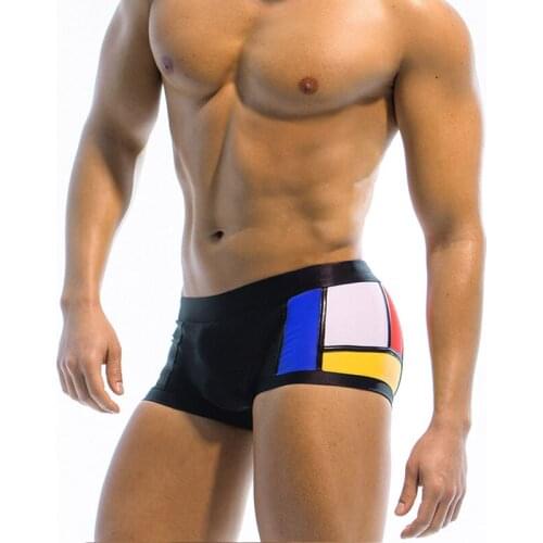 Mens sexy swimwear low rise with rope men swim trunks 2021 men elastic bikini beach shorts surf sports boxer swimsuits sunga