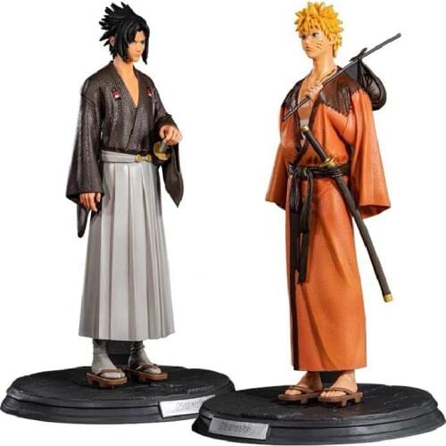 30cm Japan Anime Naruto Figure Uchiha Sasuke Uzumaki Naruto Action Figures Desktop Decor Collection PVC Model Toys For Kids Gift