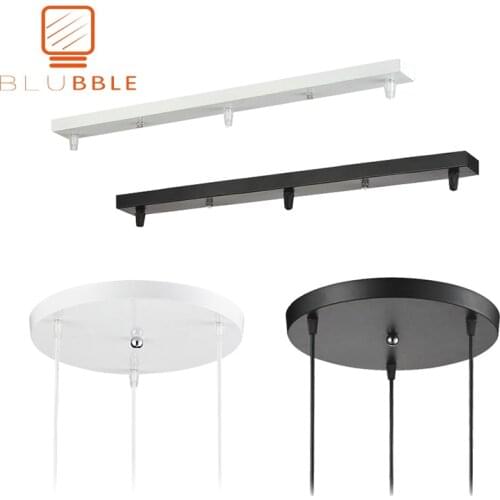 Pendant Lamp Accessory 3 Lamps Bar Long Round Ceiling Mounted Plate Canopy Customize for Pendant lights Hanglamp DIY