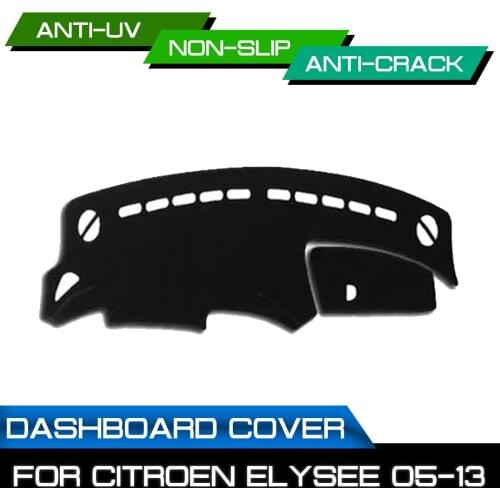 Car Dashboard Mat for Citroen C-Elysee 2005 2006 2007 2008 2009-2013 Anti-dirty Non-slip Dash Cover Mat UV Protection Shade