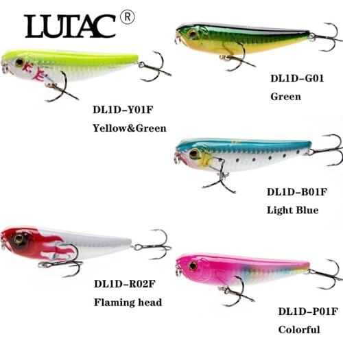 5pcs mixed LUTAC sticibait pencil bait hard quality lure 80mm 9g BKK hook artificial fishing tackle