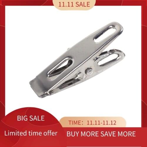 40 Pieces Of Stainless Steel Clothespin Metal Clip Socks Clip Clothespin Needle Clip Sealing Clip
