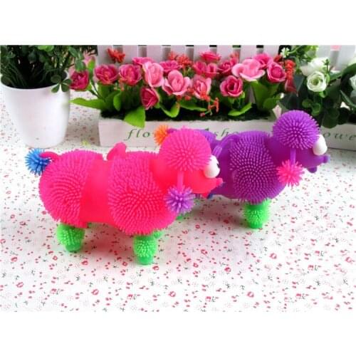 Poodles Vent Ball The Puppy Flash Light Children Turn Decompression Software Toys 2021