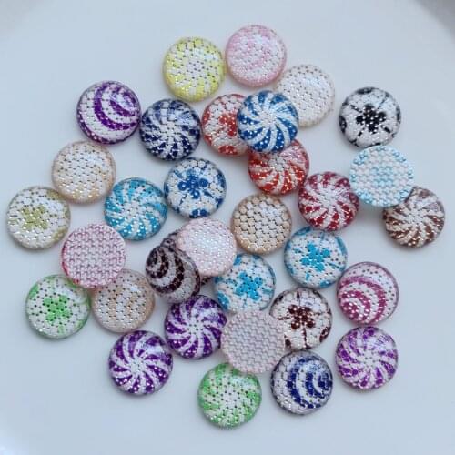 DIY 12mm 50pcs Acrylic Cabochon Rhinestones Flatback Embellishments Jewelry Craft Fine Garment Finding Accessories