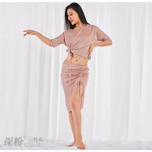 Womens Stage Performance Training dance Costume Suits sexy Bollywood Professional dance practising Set Costumes dress 4 colors