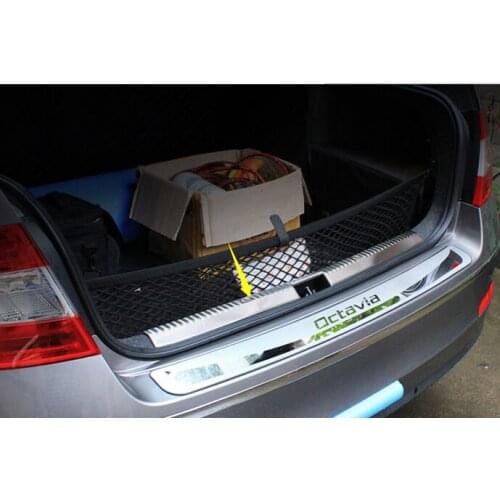 1 pcs FIT FOR 2014-2017 for skoda Octavia A7 Rear Bumper protector trunk bumper trim cover protector