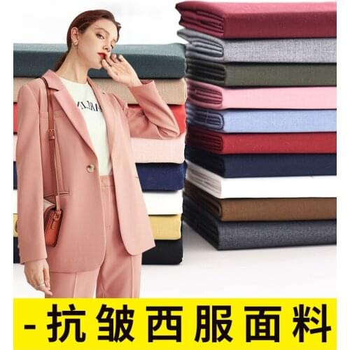 50cm * 150cm / piece,Pure Color Blended Anti Wrinkle Suit Cloth,Clothing,Suit,Work Clothes,Vest,Skirt Fabric,DIY Manual Material