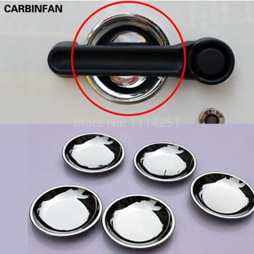 ABS Chrome 4 Door Handle Bowl Cover Trim 5Pcs/Set For Jeep Wrangler JK 2007 2008 2009 2010 2011 2012 2013 2014