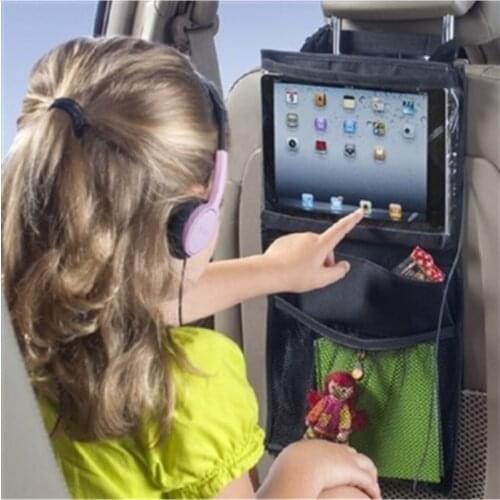 Car Tablet Holder Seat Back Protective Goods Regulatory, Easy To Insert, Rugged, For Child, Liquid-Proof