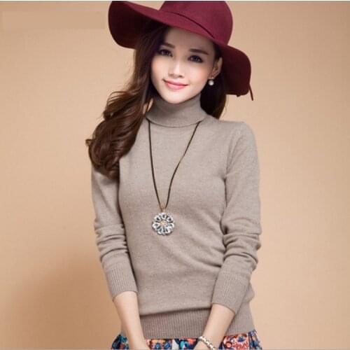 MRMT 2021 Brand high-collared slim pullover womens knitted bottoming sweater cashmere sweater womens sweaters tops for female