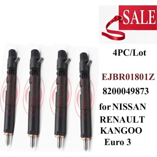 DIESEL Common Rail Injector EJBR01801Z 8200049873 R01801Z 01801Z for NISS AN RENAULTCLIO,KANGOO ALMERAEuro 3