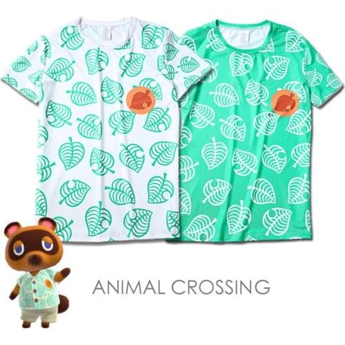 2020 Animal Crossing New Horizons T shirt Tom Nook Cosplay Summer Beach Men Women Short Sleeve Tops t-shirt Party Costume