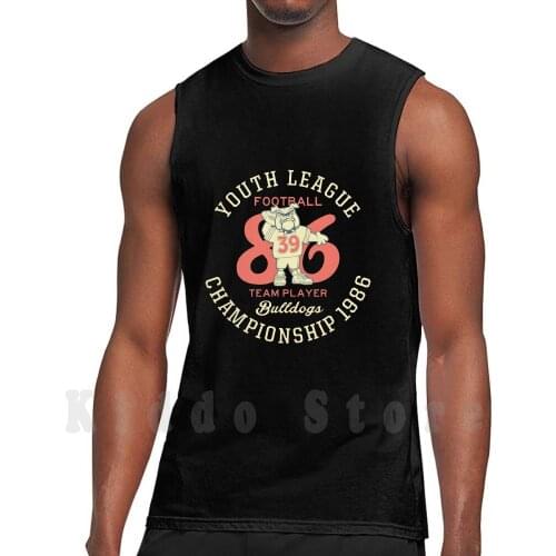 Bulldogs Jugadores Del Equipo De Fútbol De Juvenil Tank Tops Vest Sleeveless Youth League Football Team Player