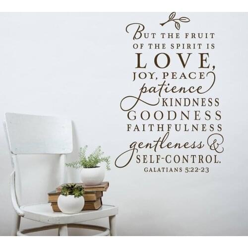 Christian scripture wall decal Bible The of the Spirit Living Room Vinyl wall decals Removable home decoration Wallpaper Z235
