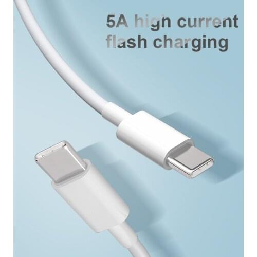 Type C To Type C Cable For Macbook Samsung S21 S20 Google Pixel 5 5A 6 Pro PD QC3.0 Fast Charger USB C Type C Data Cable