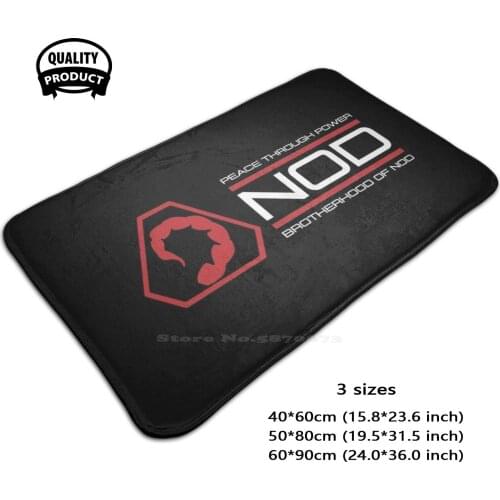 Brotherhood Of Nod Door Mat Foot Pad Home Rug Brotherhood Of Nod Command And Conquer Peace Through Power Video Game Cult Movie