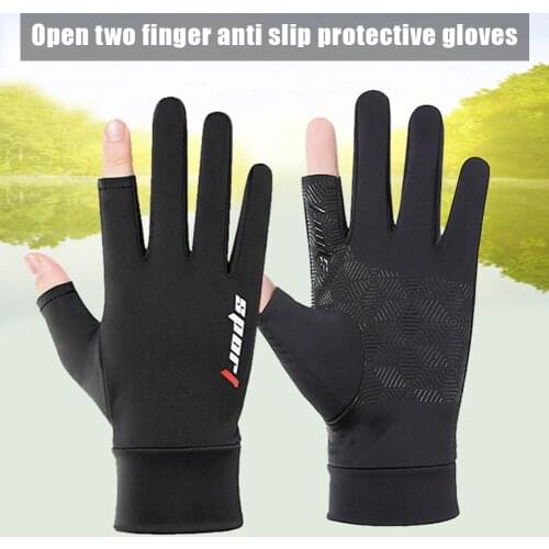 Fishing Catching Gloves Protect Hand Professional Release Anti-slip Fish Gloves Ice Silk Anti-Slip Breathable Anti-Sweat Fishing