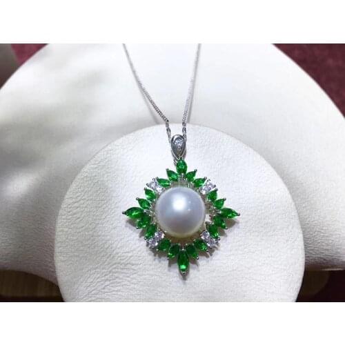 Charm New 925 Sterling Silver Pendant Base Findings Jewelry Parts Fittings Accessories for Pearls Stones Beads Coral Agate