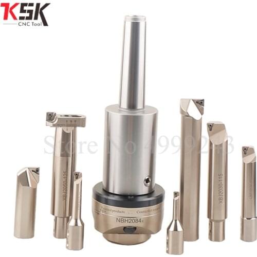 Big range 8-320mm MTB3-NBH2084X high Precision 0.005 NBH2084 NBH2084X boring head with 7Ppcs XBJ boring bars CNC boring tools