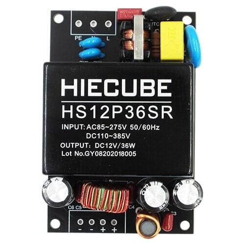 AC-DC EMI filter isolation regulated switching power supply module 36w DC 9v/4A 12v/3A 15v/2.4A 24v/1.5A