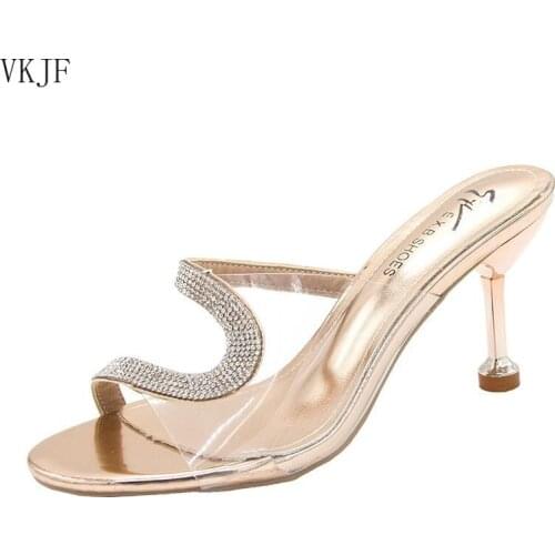 Transparent PVC Sandals Women Fashion Bling Clear Crystal Cup High Heel Stilettos Sexy Pumps Summer Shoes Peep Toe Women Pumps