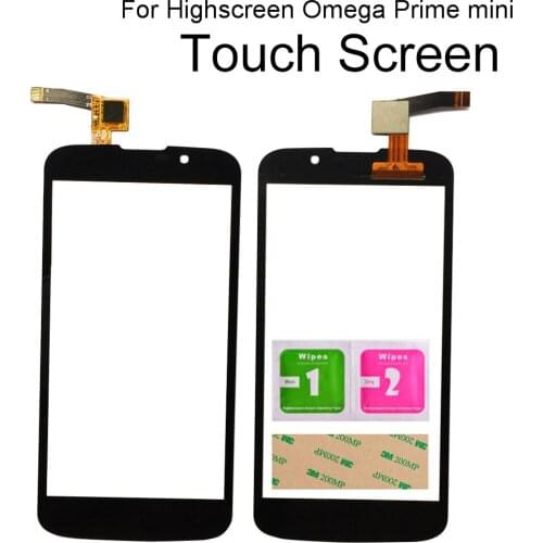 Touch Screen Glass For Highscreen Omega Prime Mini Touchscreen Front Glass Sensor Digitizer Mobile Phone Touchpad Tools