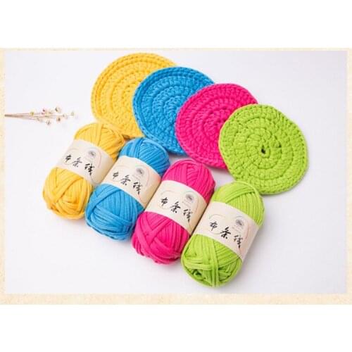 Mylb 100g Home Colourful DIY Crochet Cloth Carpets Yarn Cotton Wool Knitting Paragraph hand-knitted Thick Knit Blanket