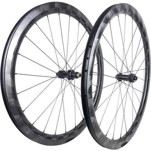 Carbon Bike 50mm Tubeless Road Disc Brake CX Cyclocross Carbon Gravel Road Wheels 700C Disc Brake 50mm Carbon Bicycle Rim