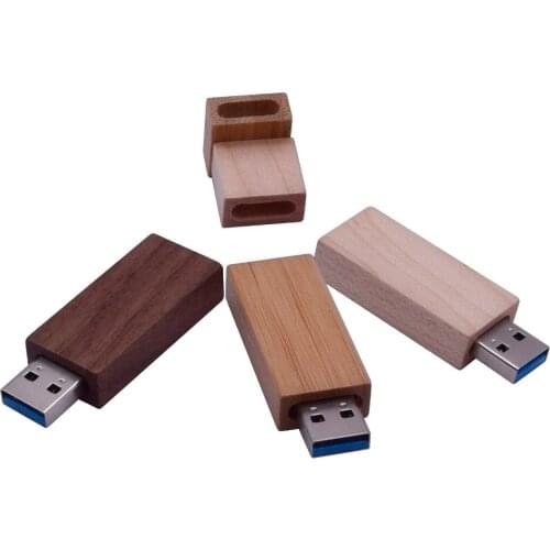 10pcs free logo UBS 3.0 wooden usb flash drive with pen drive 4GB 16GB 32GB 64GB U disk memory card pendrive For photography