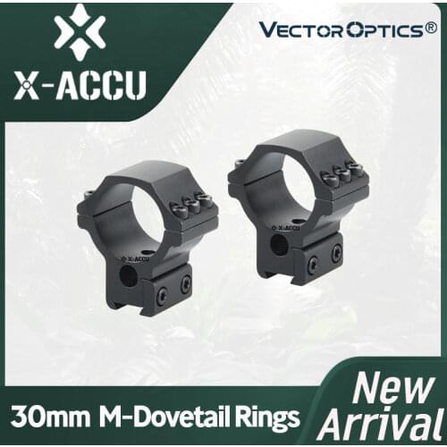 Vector Optics 30mm X-Accu 1"/1.25''/1.5'' Center Height Profile Picatinny Rifle Scope Rings Superior Accuracy For Real Firearms