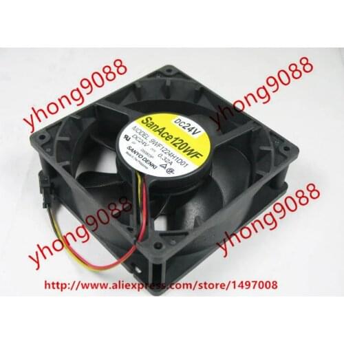 Sanyo Denki 9WF1224H1D01 DC 24V 0.32A 120x120x38mm Server Cooling Fan